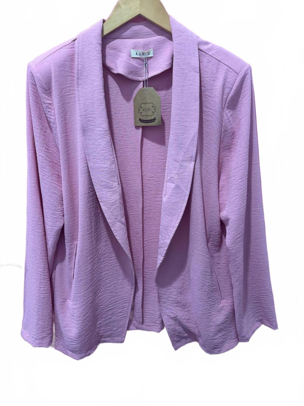 NEW KORI women's boss blazer in pink